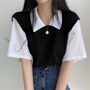 Blusa Polo Collar