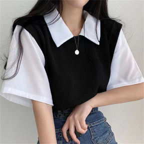 Blusa Polo Collar