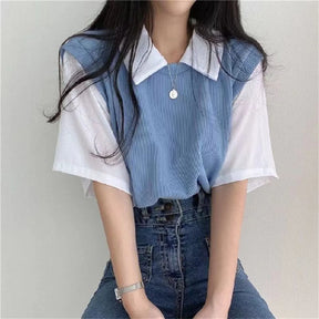 Blusa Polo Collar